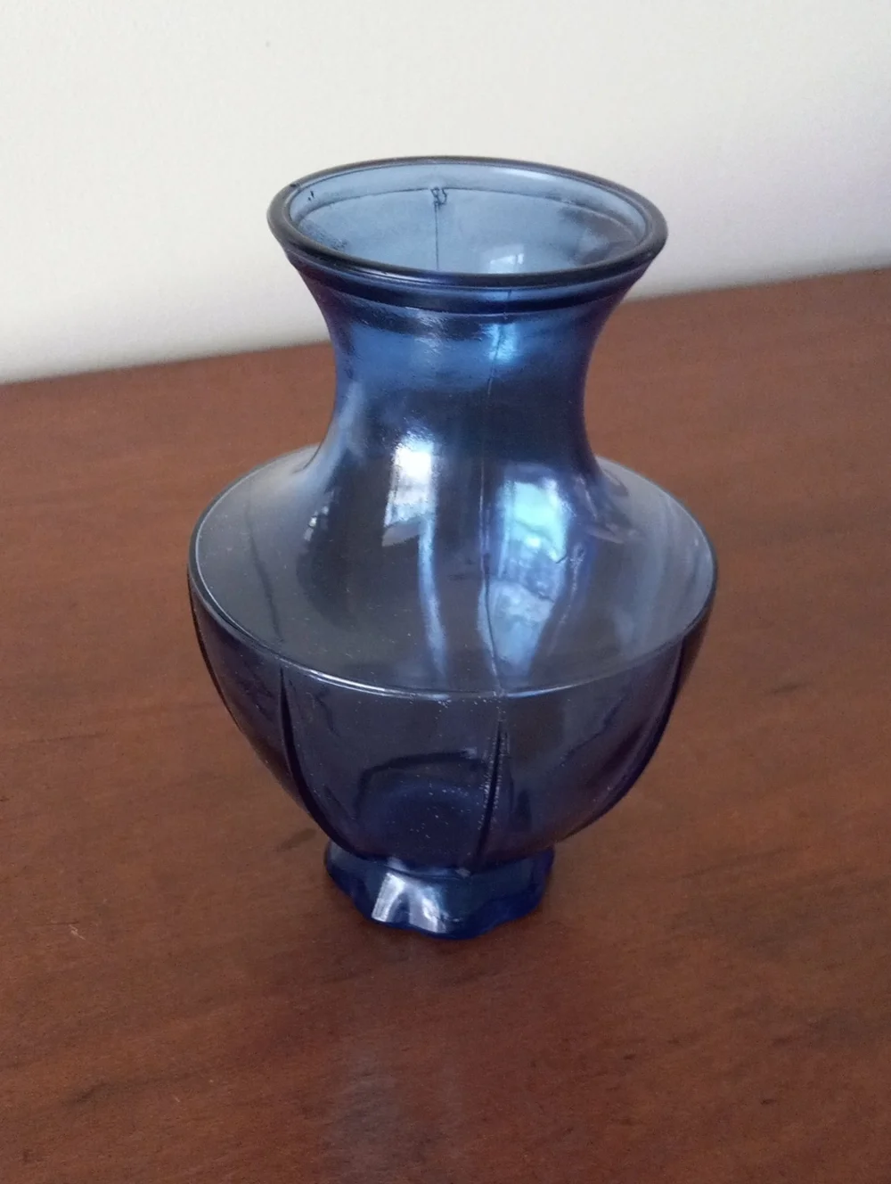 Blue Glass Decorative Vase - Elegant Home Accent